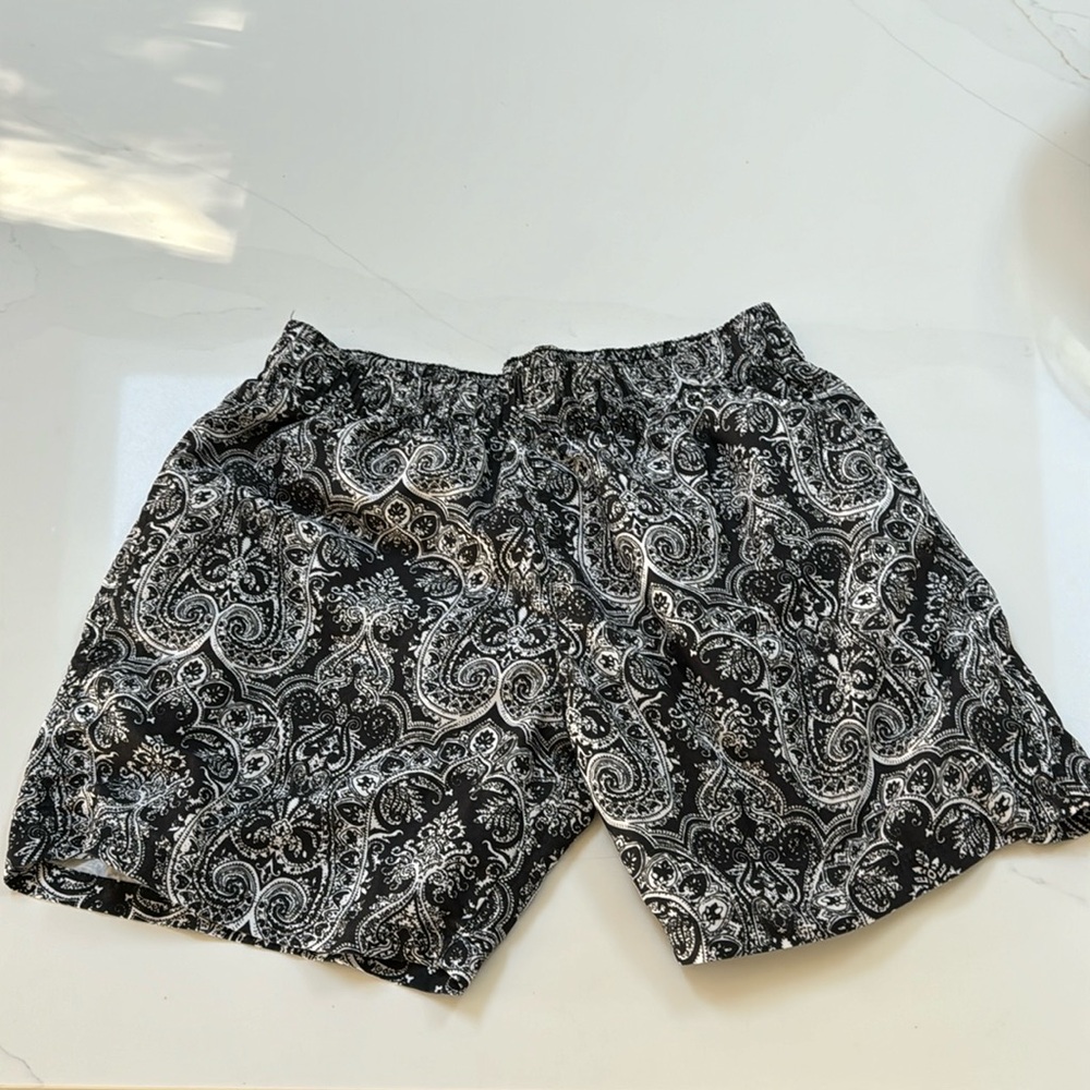 Preppy Men’s Slate and Stone Swim Trunks Size Medium